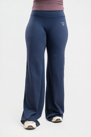 Legging Wide Flare Bleu